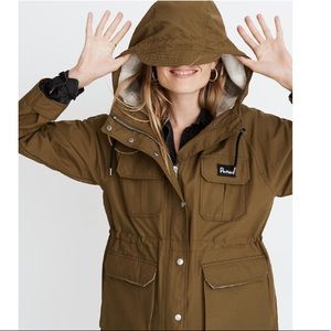 Madewell Olive Hooded Jacket